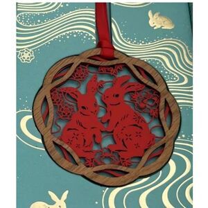 Tiffany‎ Lunar Rabbit Christmas Ornament Chinese New Year Rare